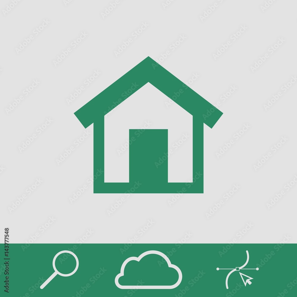 home icon stock vector illustration flat design home icon stock vector illustration flat design