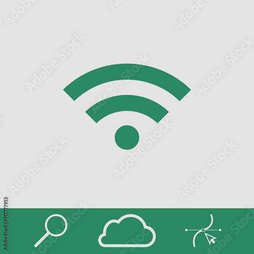 wifi icon stock vector illustration flat design