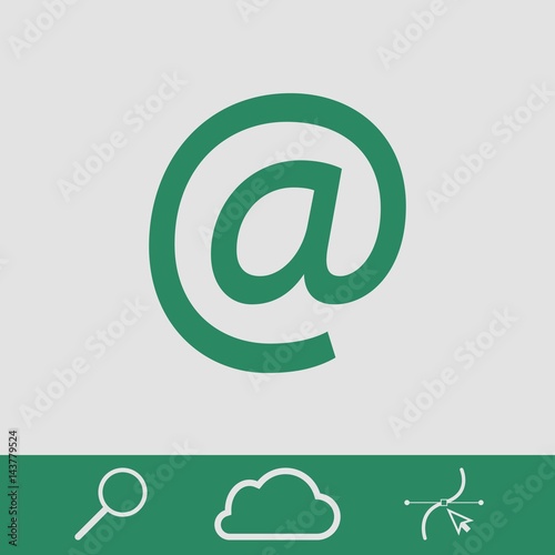 email icon stock vector illustration flat design