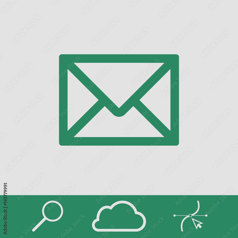 email icon stock vector illustration flat design email icon stock vector illustration flat design