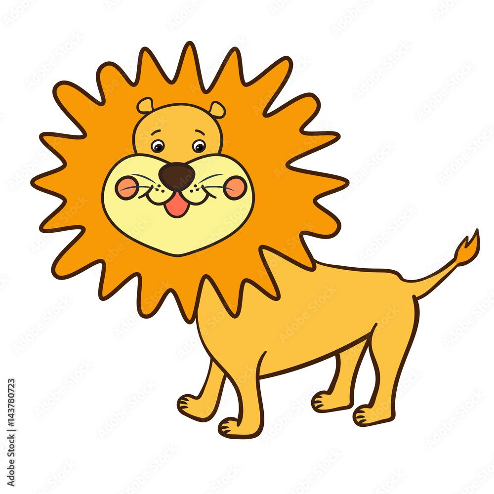 cartoon animal lion1-01