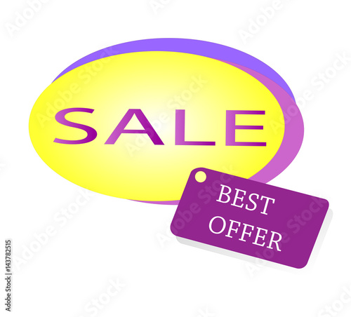 Sale banner design. Best offer