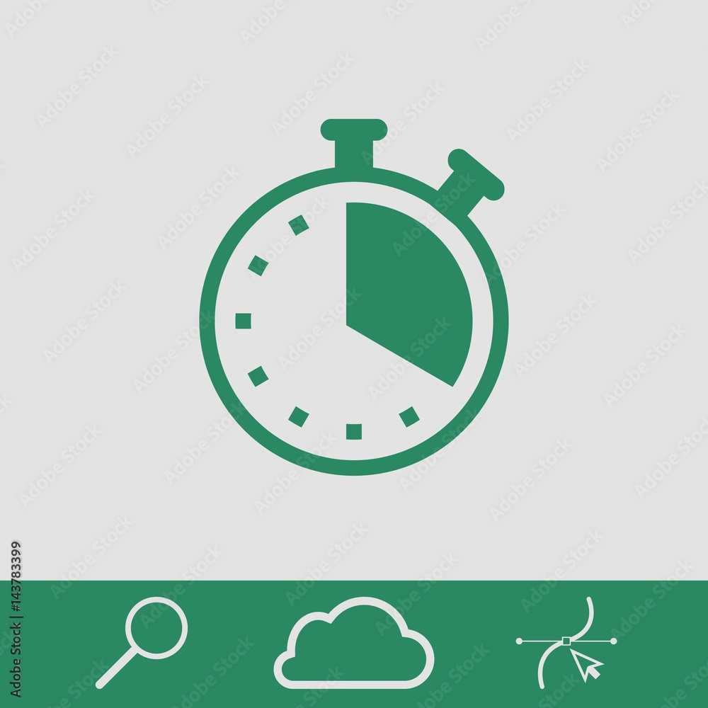 clock icon stock vector illustration flat design clock icon stock vector illustration flat design