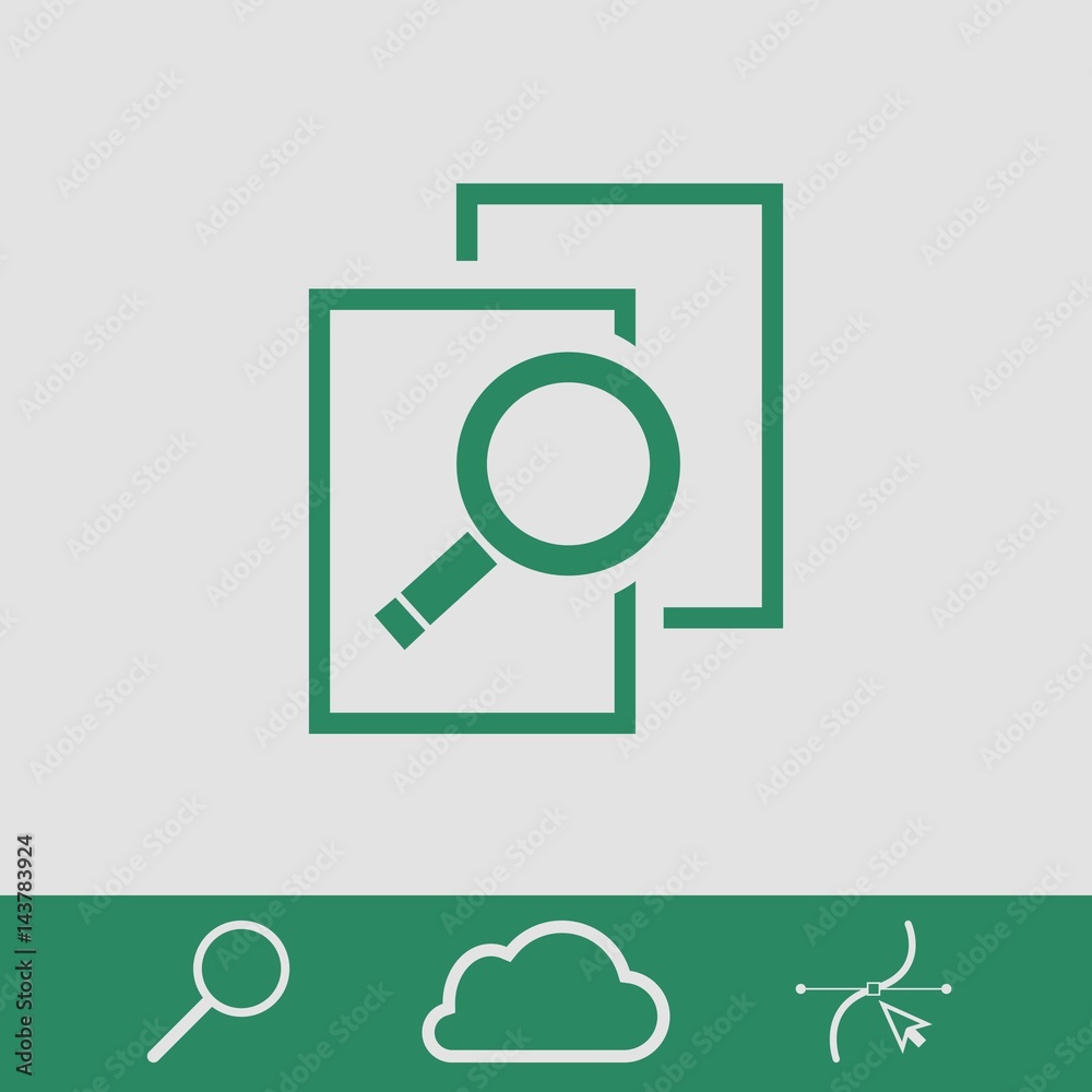 search icon stock vector illustration flat design