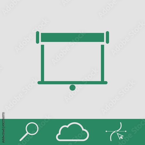 projector icon stock vector illustration flat design photo