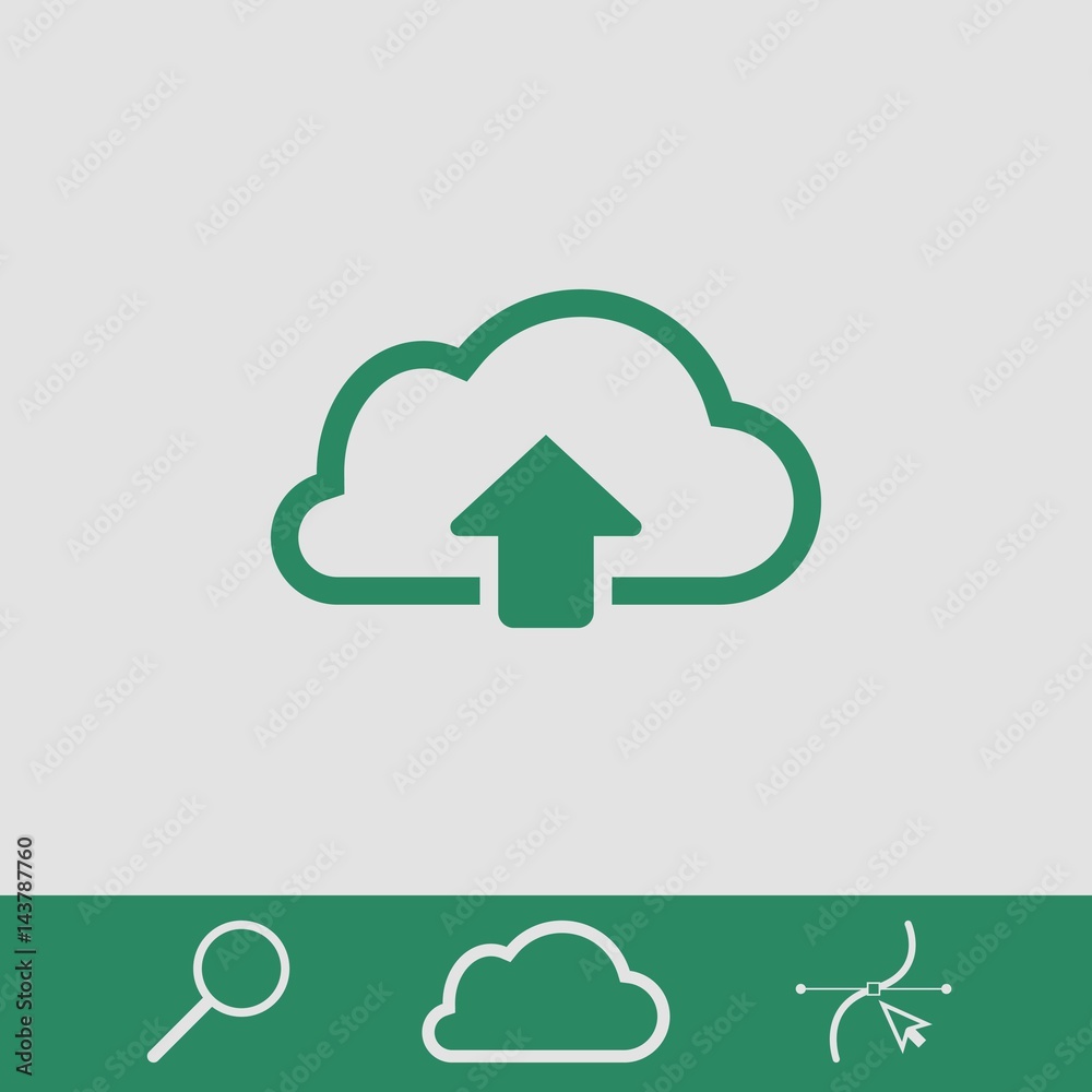 cloud upload icon stock vector illustration flat design cloud upload icon stock vector illustration flat design