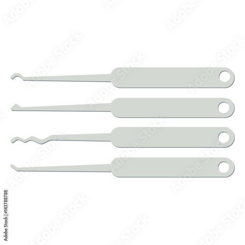 Thief lockpicks vector