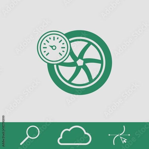 air pressure sensor icon stock vector illustration flat design