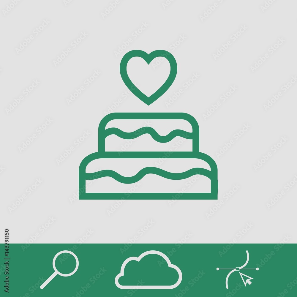 cake with candles icon stock vector illustration flat design cake with candles icon stock vector illustration flat design
