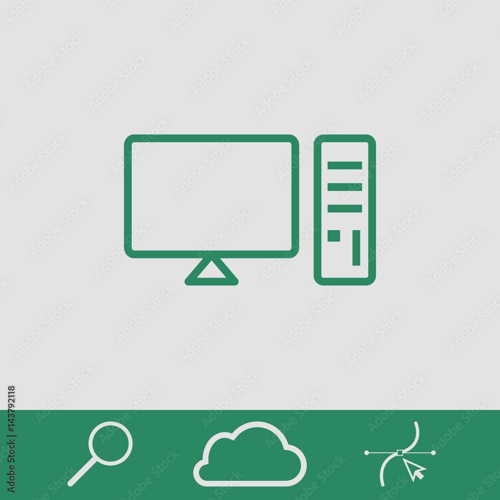 laptop with user icon in the middle vector illustration flat design laptop with user icon in the middle vector illustration flat design