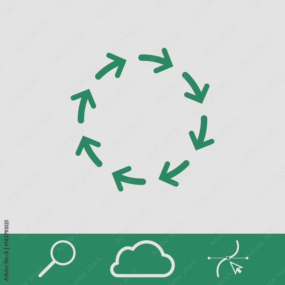 arrows icon stock vector illustration flat design arrows icon stock vector illustration flat design