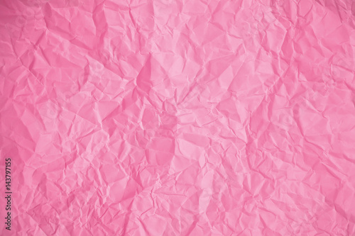 Texture of crumpled Pink paper
