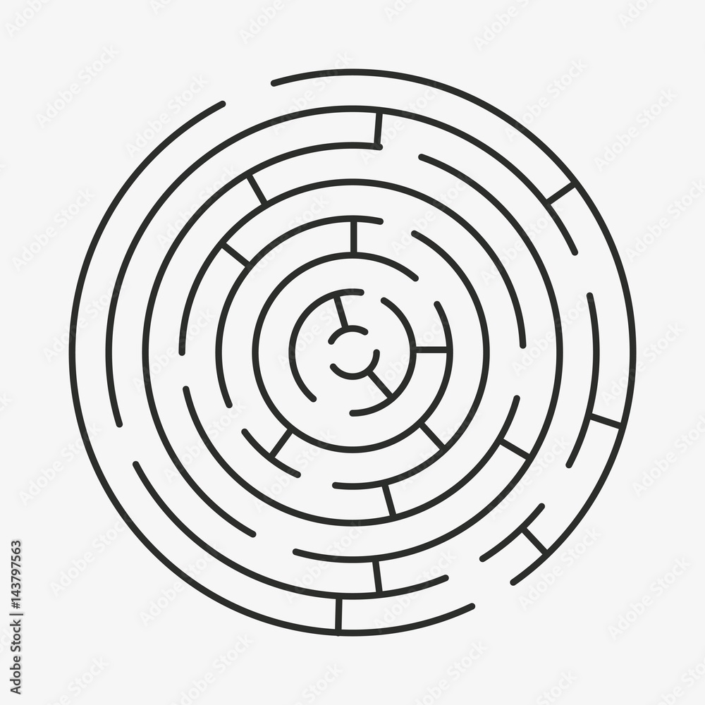 Maze labyrinth with entry and exit. Maze labyrinth with entry and exit.