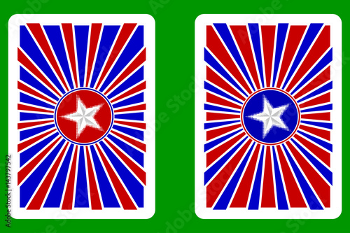 Playing Card Back Designs, star - pattern,