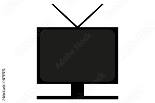 monitor icon vector illustrations, television icon, display icon