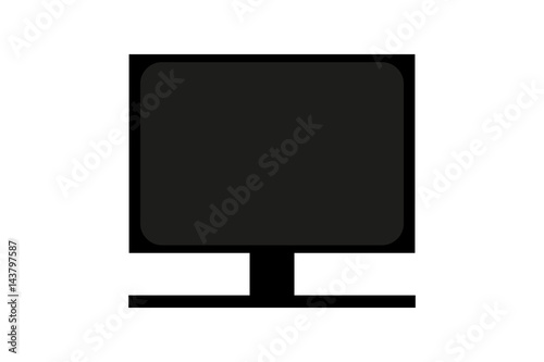 monitor icon vector illustrations, television icon, display icon