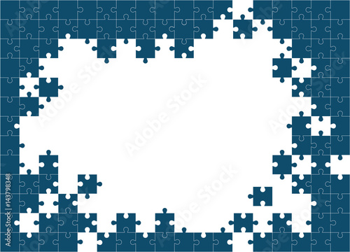 Vector Abstract colorful background made from white puzzle pieces and place for your content.