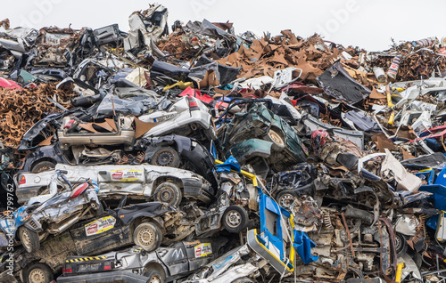 Scrap metal  - Industry area © photoexpert