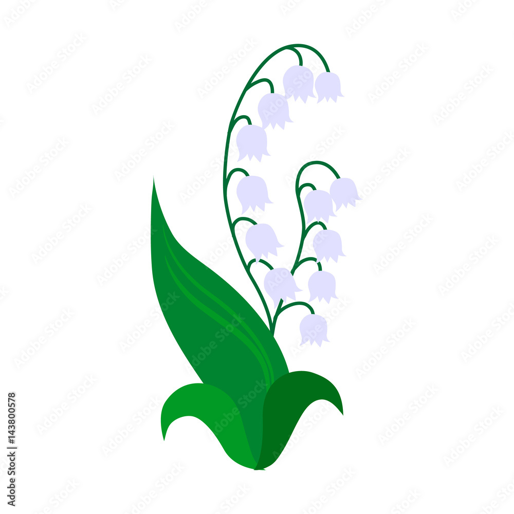 Fototapeta premium Flower flat icon