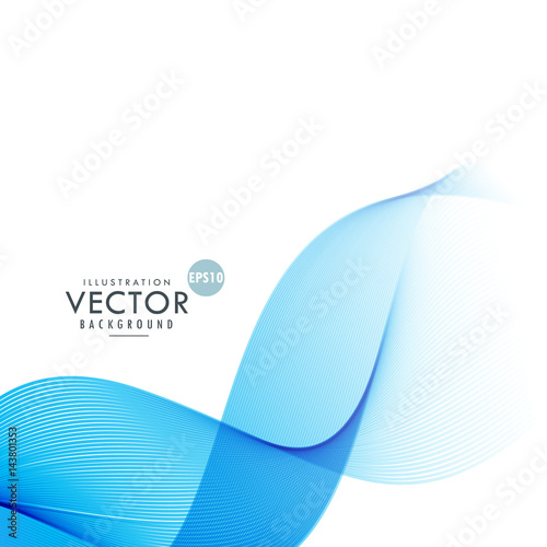 elegant blue flowing wave background