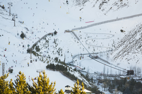 Ski Lift with people