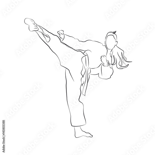 karate girl