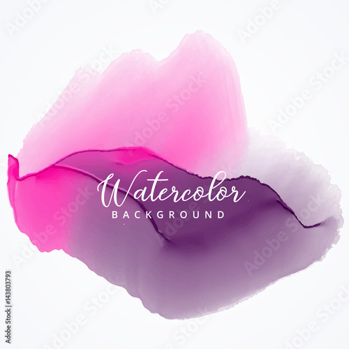 purple and pink watercolor stain background