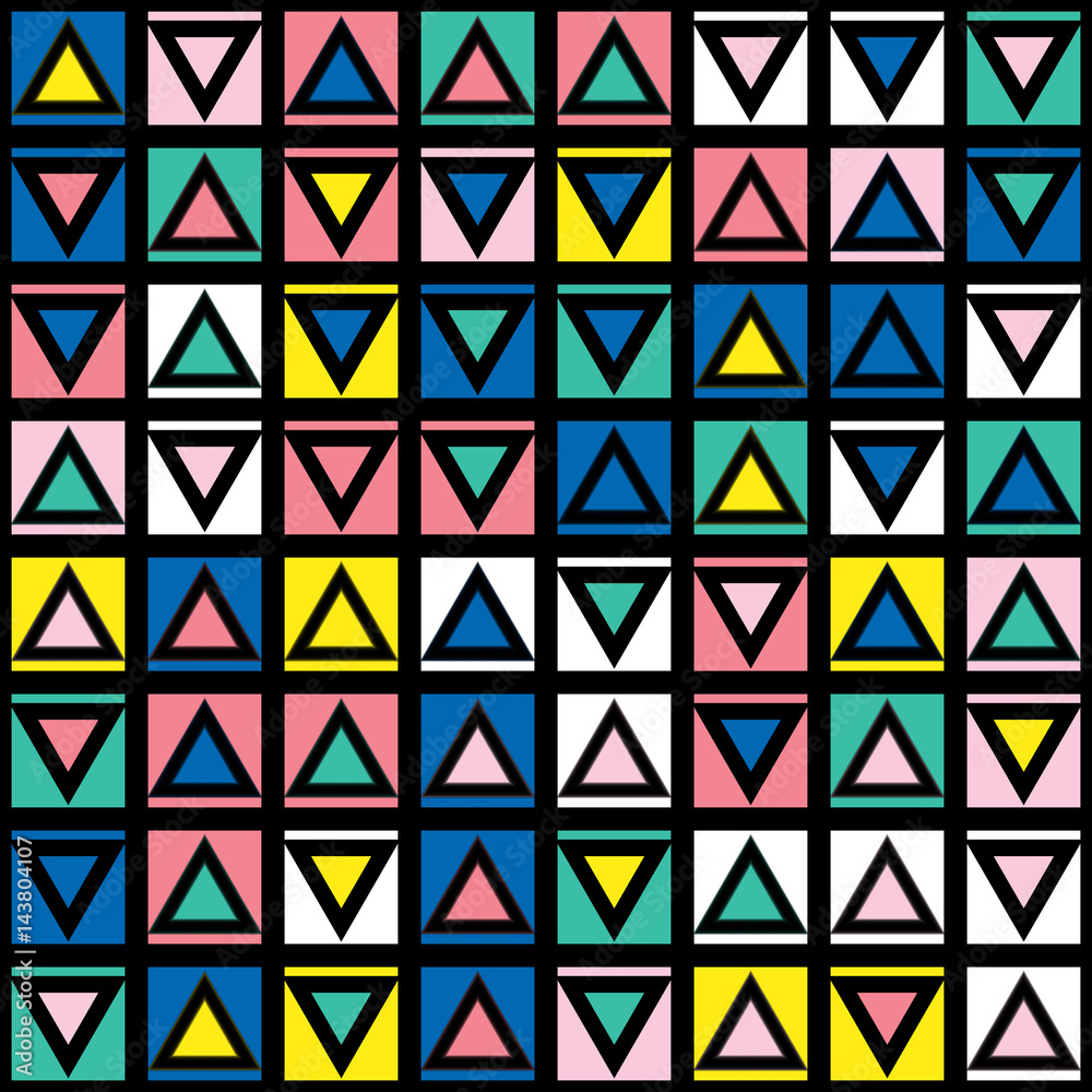 Colorful bold bright seamless pattern