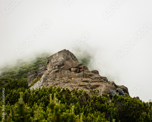 fog in the mountains