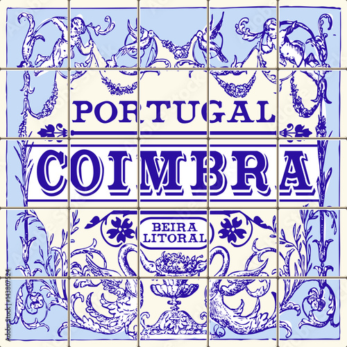 Indigo Blue Azulejos Pattern Coimbra Set Paint Tile Floor Oriental Spain Collection Seamless Pattern Portugal Geometric Ceramic Design Tile Vintage Illustration background Vector Texture Pattern