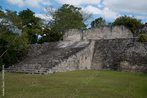 Kohunlich is a large archaeological site of Maya civilization, Yucatan Peninsula, Quintana Roo, Mexico. 