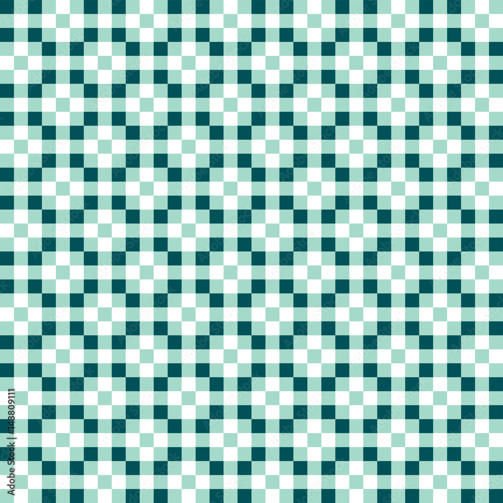 Fototapeta premium Seamless Teal and Mint Vintage geometric block pattern