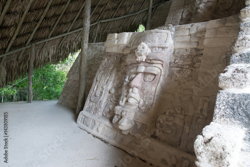 Foto Kohunlich is a large archaeological site of Maya civilization, Yucatan Peninsula, Quintana Roo, Mexico