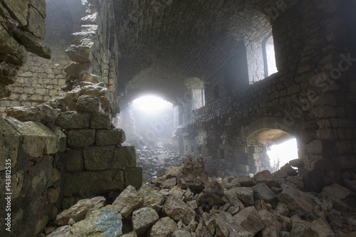 Ruins of the old Austro-Hungarian castle in Budva