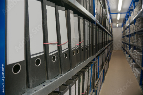 archive, racks, regiments, folders, documents,