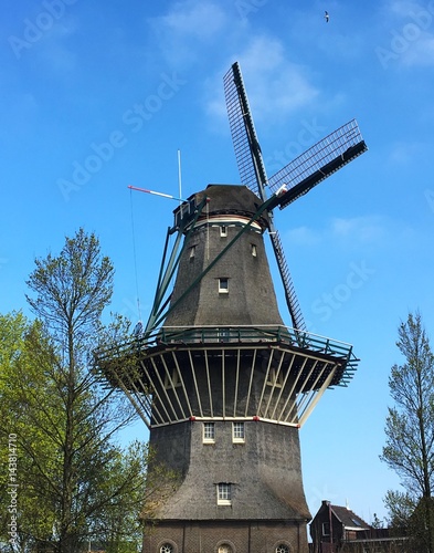 Windmill and Blue Sky