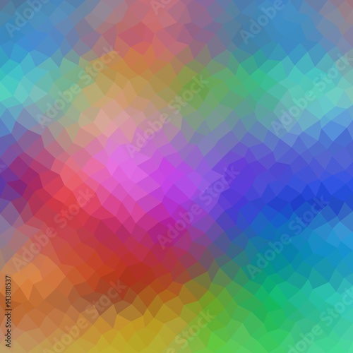 Colors low poly triangle style vector mosaic background