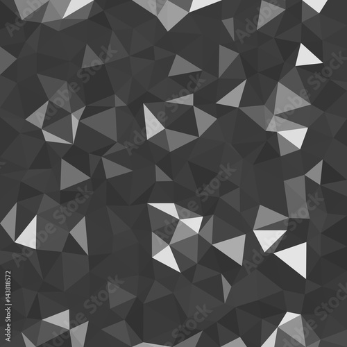 Kaleidoscopic low poly triangle style vector mosaic background