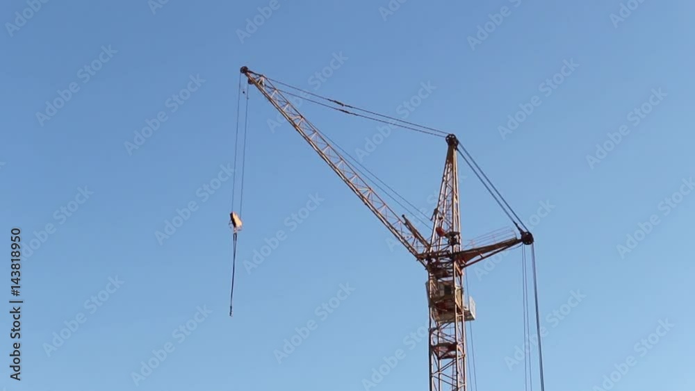 Industrial construction cranes and building Industrial construction cranes and building