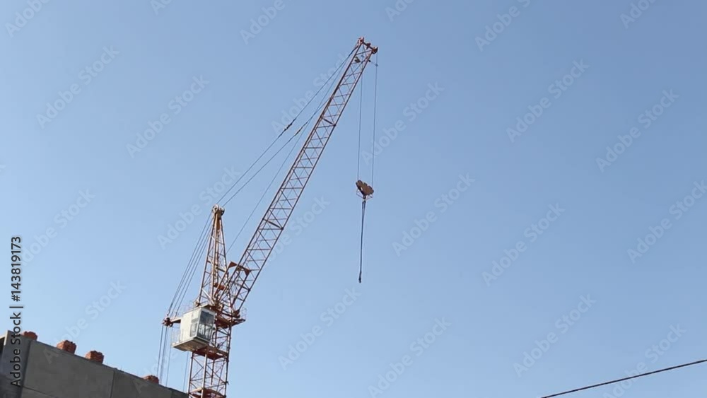Industrial construction cranes and building Industrial construction cranes and building