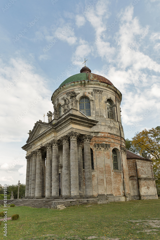 Baroque Roman Catholic church of St. Joseph in Pidhirtsi, Ukraine.