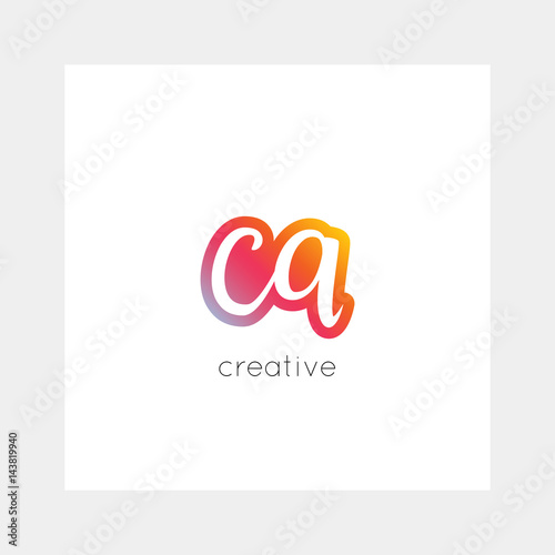 CA logo, vector. Useful as branding symbol, app icon, alphabet element, clip-art.
