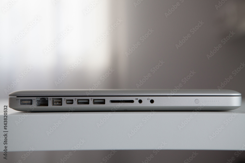 MacBook Pro laptop notebook on desk MacBook Pro laptop notebook on desk