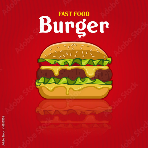 fast food burger menu