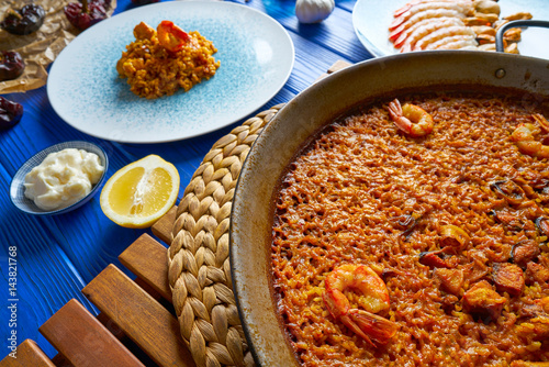 Seafood Paella senyoret rice from Spain