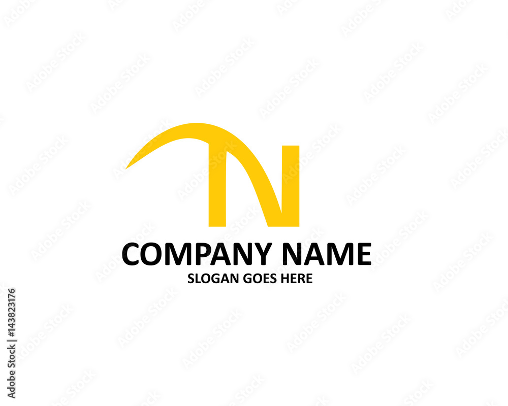 N Letter Swoosh Logo