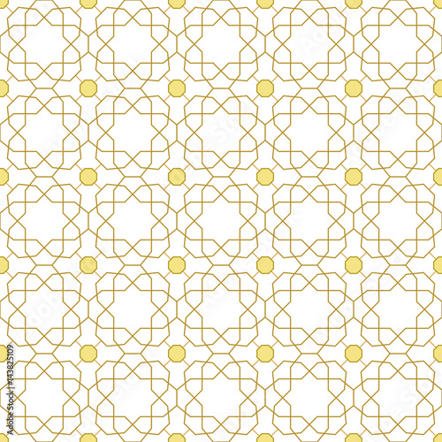 Seamless background for your designs. Modern vector ornament. Geometric abstract pattern photo