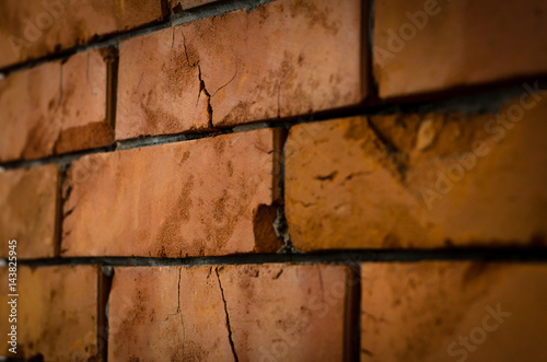 Ściana z cegły © Cezary