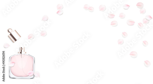 Toilet water perfume bottle vector illustration