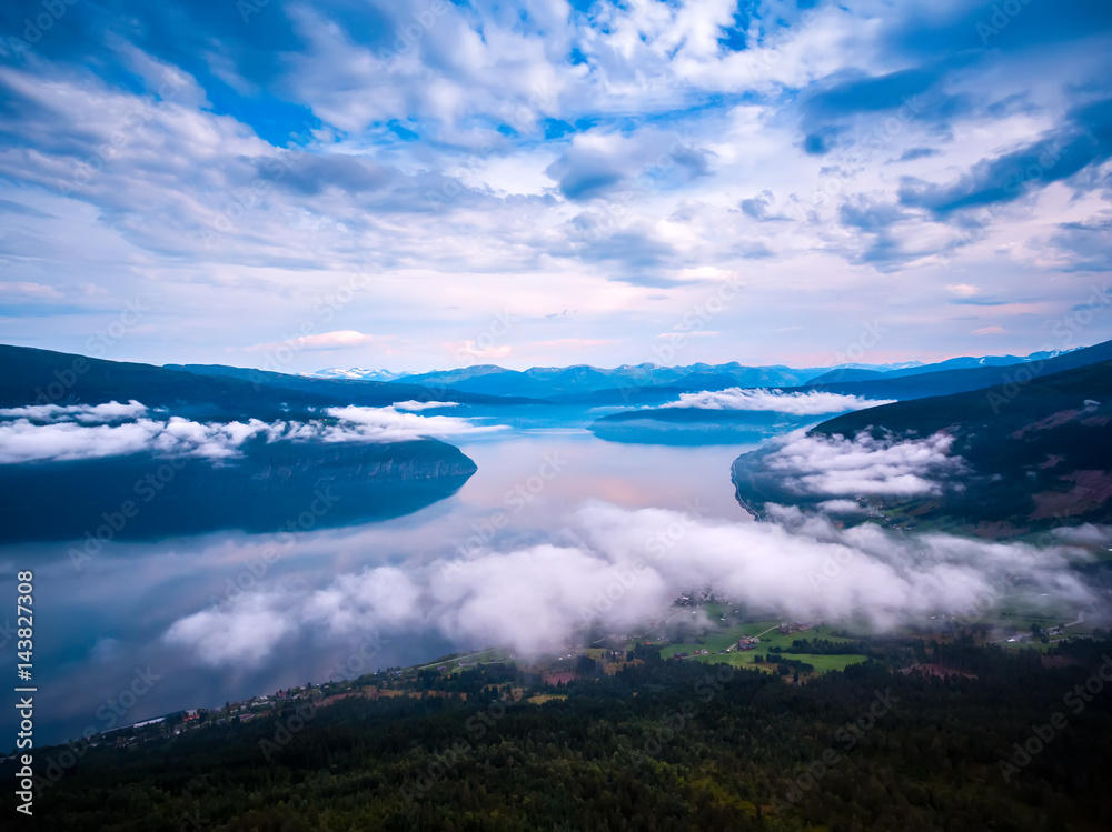 Beautiful Nature Norway aerial photography.